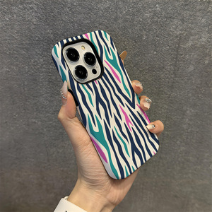 时尚设计2合1薄膜双层IMD亚克力豹纹手机壳，适用于iPhone 16Pro Max 15 15Pro背面定制封面 - Product Image 1
