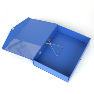 Carpeta de archivos A4 personalizada Carpeta de plástico Carpeta de documentos Datos Caja de datos de cartón Organizador de papelería - Product Image 4