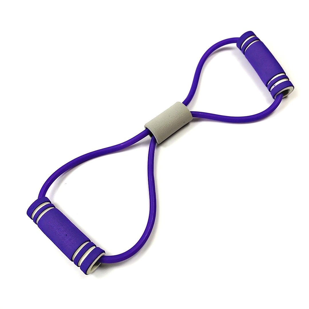 Bande de résistance en forme de huit, bicolore violet
