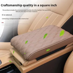 Leather <strong>Armrest</strong> Box Pad Cover for Lexus NX200 RX ES200 CT200h Central Control <strong>Armrest</strong> cushion Interior kits - Product Image 2