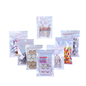 100 paket koku geçirmez 5X8 özel küçük çocukların açamayacağı siyah 3X4 tüm Stand Up paket ambalaj çok renkli 16 Oz Mylar çantalar - Product Image 6