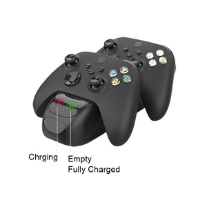 แท่นชาร์จแบบคู่4ใน1สำหรับ Xbox Series X อุปกรณ์ควบคุมเกมไร้สายประกอบด้วยแบตเตอรี่สองก้อนและสายชาร์จหนึ่งก้อน - Product Image 3
