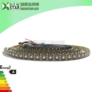 WS2813 Tira de LED direccionable 100 LEDs/M DC5V PCB negro 10mm de ancho IP20 Tira de LED RGB personalizada no impermeable para vacaciones - Product Image 3