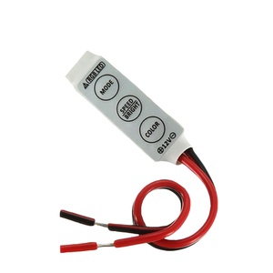 Prezzo di fabbrica Mini LED Strip Light luminosità dimmer Controller con pulsante interruttore On/Off per 5050 2835 strisce RGB monocolore - Product Image 3