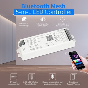 DC 12V 24V tira de LED RGB controlador de música BT atenuador inteligente programable para entretenimiento