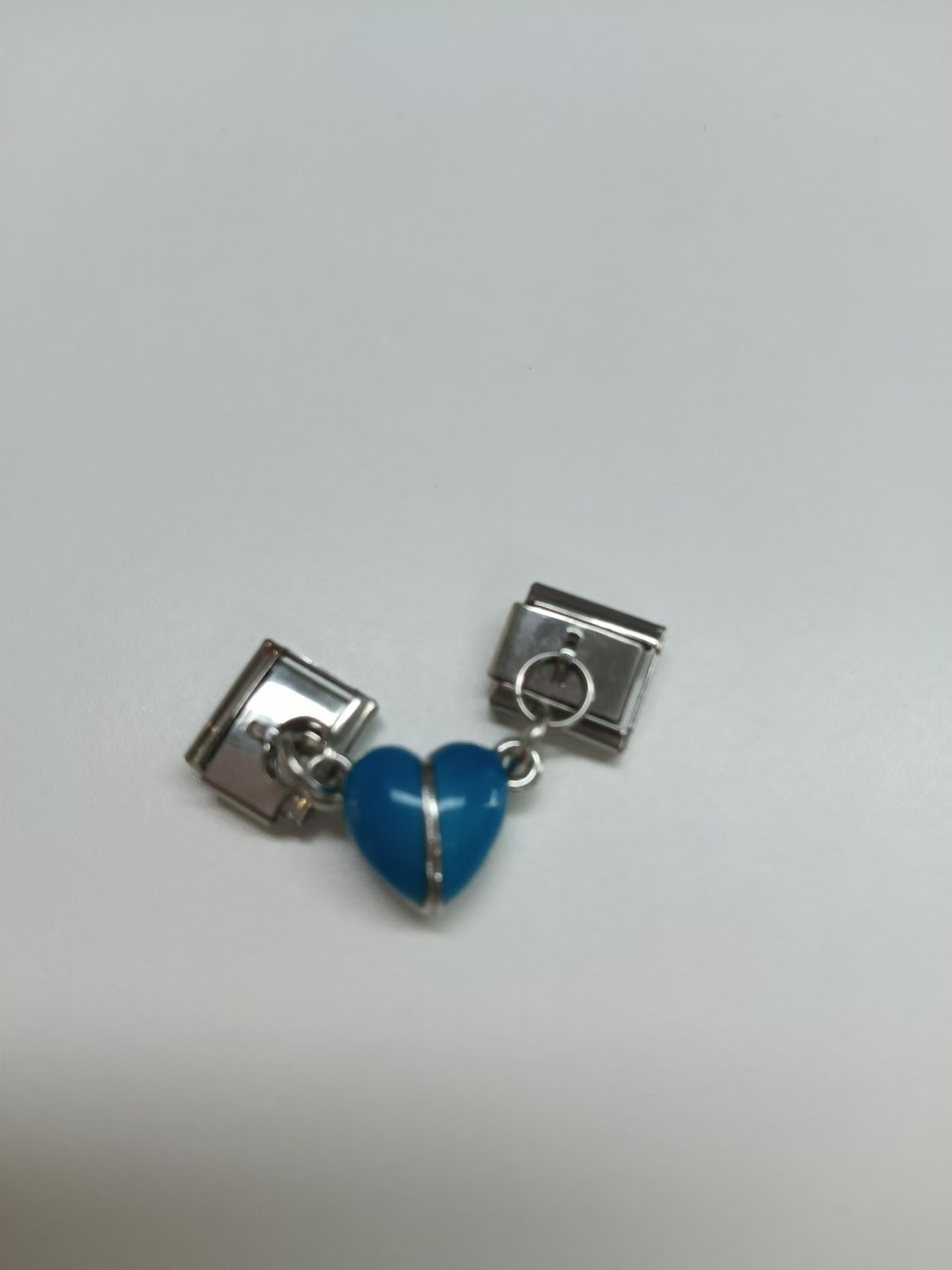 (luminous) blue magnetic module pendant 1 pair