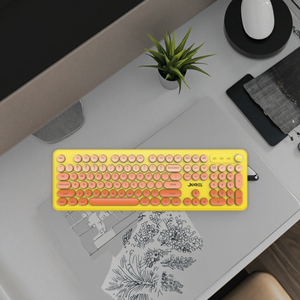 Teclado de modo dual retroiluminado RGB inalámbrico de 2,4 GHz con interruptor negro USB Bluetooth para escritorio Nuevo producto - Product Image 6