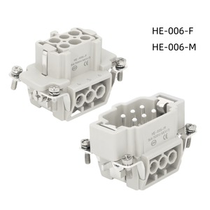 ปลั๊กและซ็อกเก็ตตัวผู้/ตัวเมียสำหรับ10A การบิน HE-006-M 6แกน HE-006-F สำหรับงานหนัก - Product Image 2