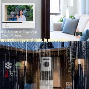 Latest New Smart Home Series Video <strong>Intercom</strong> Kit Smart Video Doorphone TUYA 4 Wired HD 7Inch Touch Screen Video <strong>Intercom</strong> <strong>System</strong> - Product Image 6
