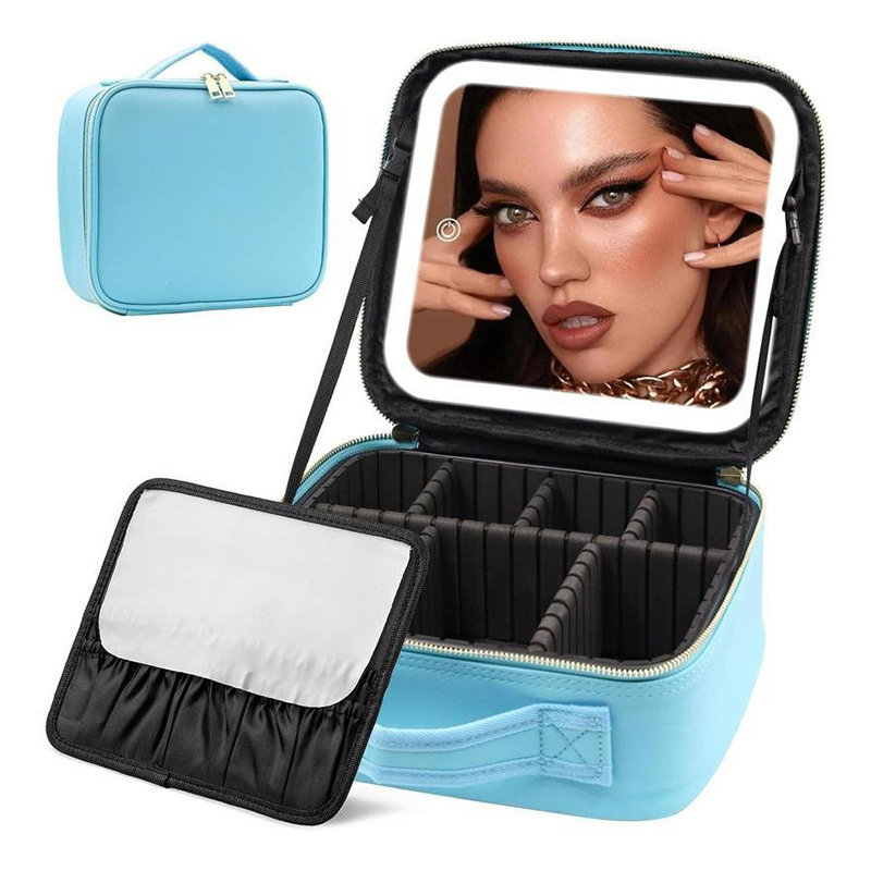 Bleu avec miroir LED