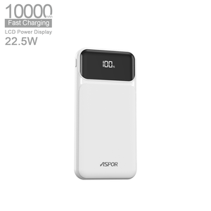 批发便携式电源组10000毫安时PD 22.5w快速充电数字液晶聚合物电缆电池充电器发光二极管显示器USB输入 - Product Image 6