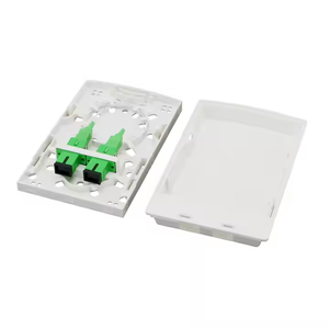 Comunicaciones de red de caja de terminales de fibra óptica montadas en la pared SC APC / UPC de 2 puertos de alto rendimiento - Product Image 2