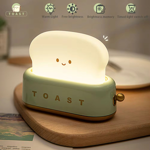 ไฟกลางคืน LED น่ารักน่ารักน่ารักสไตล์การออกแบบที่ทันสมัยมินิการ์ตูนเลี้ยงลูกด้วยนมแบบพกพาจับเวลาแสงสำหรับตกแต่งบ้านและใช้ในห้อง - Product Image 2