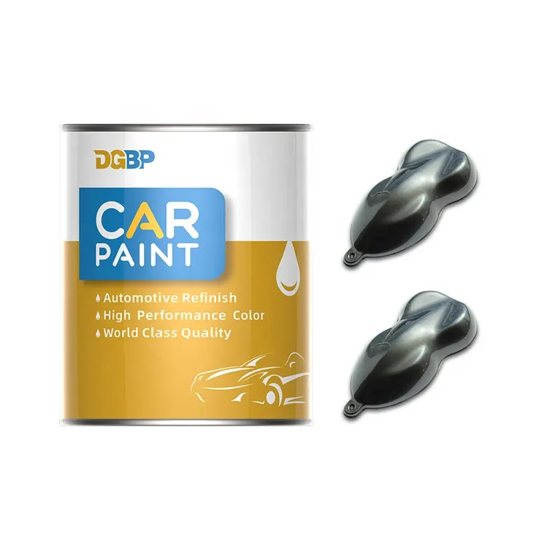 Pintura metálica plateada para coche, pintura brillante 2K para coches