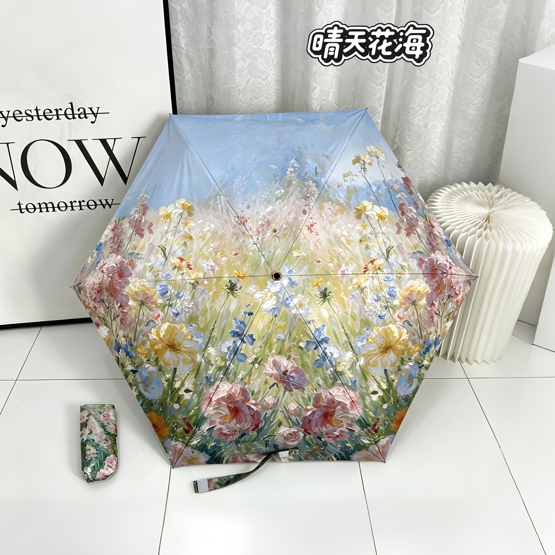 clear sky flower sea