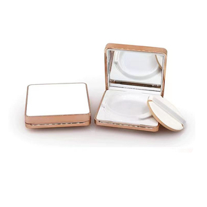 Empty Plastic <strong>Compact</strong> Powder Case With Mirror Facials Cosmetics Foundation Makeup Box - Product Image 3