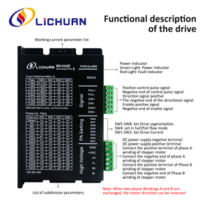 Lichuan MC442E 2-Phasen-Schritttreiber 4.2A Match für Nema 17 Nema 23 Schrittmotor für CNC-Maschine - Product Image 3