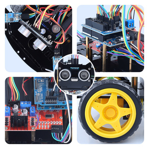工場DIYトラッキングライン障害物回避ロボットスターターキットV2.0スマートロボットスターターキット学校の子供のためのロボットキット - Product Image 5
