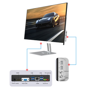 All-in-one PC Desktop 23.8 27-inch <strong>Monitor</strong> I5 2.9GHz to 3.6GHz 16G RAM 512G SSD WiFi 5 Bluetooth Mouse and Mouse Pad Webcam