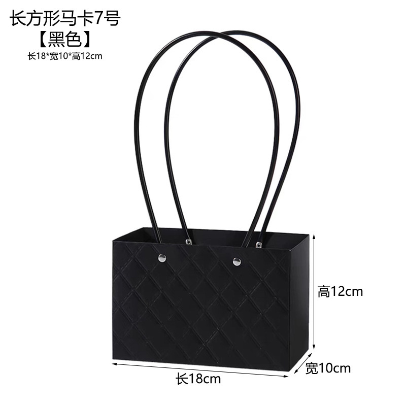 Macaron rectangular nº 7-negro