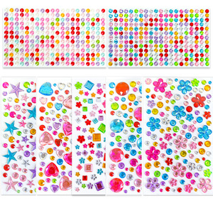 2025 Bán Buôn Trẻ Em Của Ba Chiều Đá Quý Acrylic Pha Lê Trang Trí Dán Tự Làm Thạch Cho Túi Xách - Product Image 5