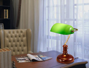 Biumart คลาสสิก Vintage โคมไฟตั้งโต๊ะ Banker E27ปุ่มอ่านโคมไฟตั้งโต๊ะสำหรับตกแต่งบ้าน - Product Image 3