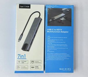 Typ C 8-in-1-Dockingstation Netzwerk anschluss Hub USB Hub Extender HD-Computer-Docking station - Product Image 5