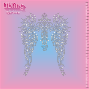 Big Discount Bling Designer Hotfix Rhinestone Transfer <strong>Designs</strong> Cross Custom Rhinestone Motif for T Shirt - Product Image 2