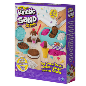 <strong>All</strong>-Natural Scented Play Sand Set with 6 Serving Tools 3 Colors Educational <strong>Toys</strong> for Kids-Space Sand Play Set &amp; Ice Cream Snacks - Product Image 4