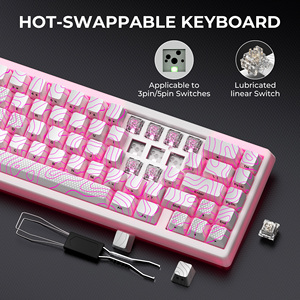 XVX M67 JadeS tone Mechanische Tastatur 65% drahtlose 2,4G/USB-C Tri-Mode Hot-Swap-fähige tragbare programmier bare RGB-Gaming-Tastatur - Product Image 4