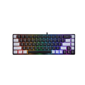 Mini Mouse portatile da 68 tasti USB con tastiera da gioco ABS stile pianoforte con illuminazione a colori TKL Layout per computer portatile - Product Image 1