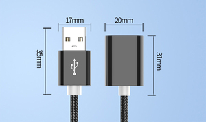 สาย3.0 2.0 USB ยาว1ม. 1ม. USB, สายเคเบิลข้อมูลสำหรับต่อ USB ตัวผู้ไปยัง USB ตัวเมีย - Product Image 5