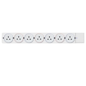 White Q3 Series Wall Mounted Surface Easy Install <strong>Multi</strong> <strong>Functional</strong> Modular Removable Power Track <strong>Socket</strong> - Product Image 1