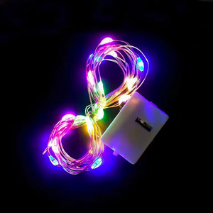 1M 2M 3M Battery Powered <strong>LED</strong> Garland Copper Fairy <strong>String</strong> <strong>Light</strong> with Button for Decorative Lighting - Product Image 1