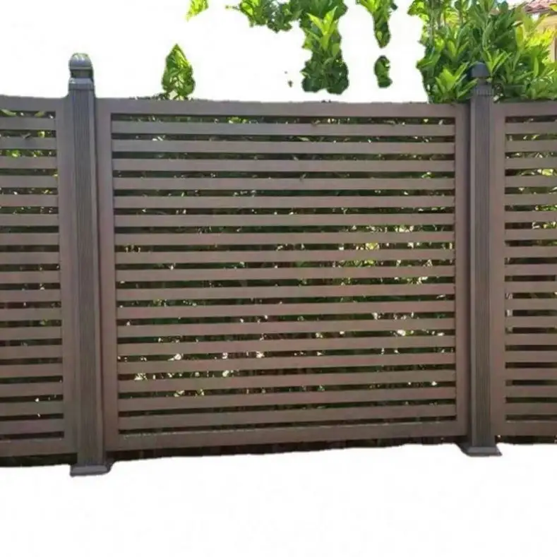 Recinzione da giardino in plastica per pannelli recinzioni pannello decorativo in alluminio ferro legno filo esterno rete bianca senza recinzione Pvc
