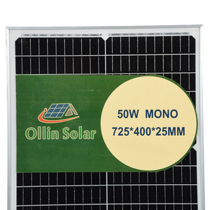 2024新产品50瓦太阳能电池板单声道50 W 100W 150太阳能电池太阳能模块价格便宜，TUV/IEC/ISO9001/RETIE - Product Image 1