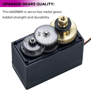 MG996R MG996 15kg Servo für RC-Modell Raspberry Pi Robotics & Education Robot Servomotor für Arduino 90 360-Grad-Motor