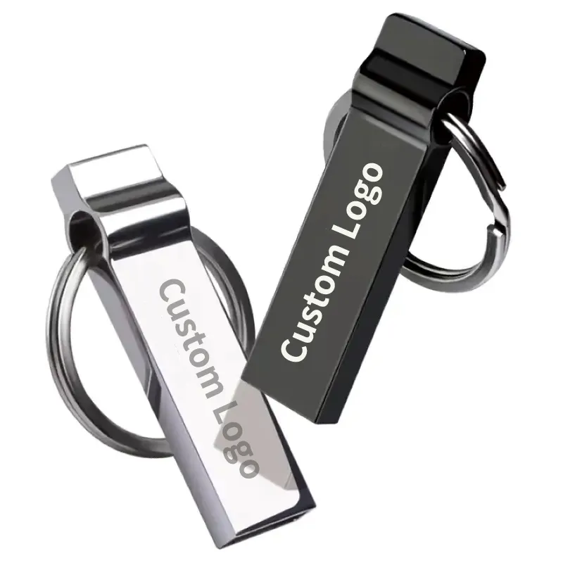 USB 2.0 Stick Corporateของขวัญแฟลชหน่วยความจําแฟลชไดรฟ์โลหะ 8GB 4GB 2GB 1GB 128MBไดรฟ์ปากกาCustom USBแฟลชไดรฟ์