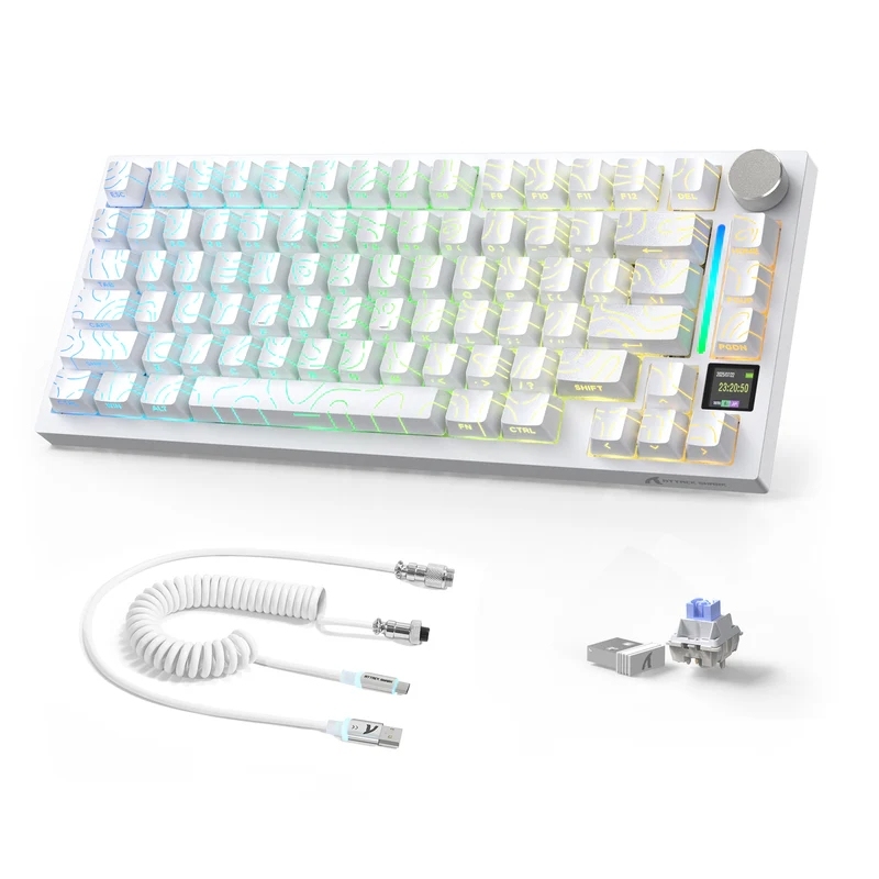 White Contour-Shark Switch+Cable
