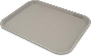 白色压花防滑圆形矩形ABS塑料金属餐厅快餐和酒吧食品托盘 - Product Image 4