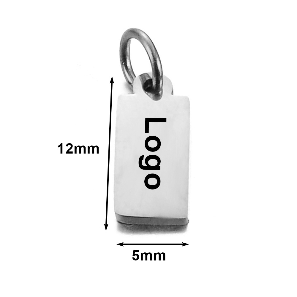 12x5mm rectangle 1 Silver