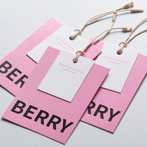 <strong>Custom</strong> Logo Clothing Swing <strong>Tag</strong> Textured Paper Embossed Hang <strong>Tag</strong> for Garments Sustainable PVC Material <strong>Printed</strong> Style <strong>String</strong> Shoes - Product Image 2