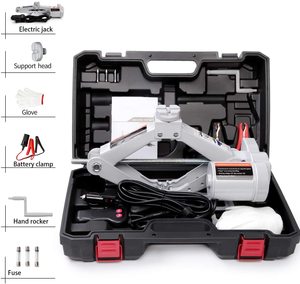 AtliFix ATESJ-2035 12V DC2tカー電動リフティングジャックジャックポータブル軽量ミニ電動シザージャックモーター