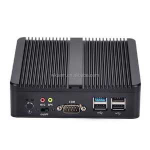 Micro Computer Mini PC Intel N2830 doppia rete e porta seriale Quad-Core Fanless con opzione WiFi HDD CN Plug - Product Image 1