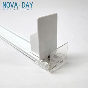 Hangzhou Novaday Supermarket <strong>Automatic</strong> Spring <strong>Loaded</strong> Display Plastic Merchandise <strong>Shelf</strong> Pusher <strong>System</strong> - Product Image 2