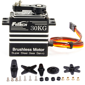 Manufacture Wholesale Feetech FT830BL 30kg PWM Brushless180 Robust <strong>Servo</strong> for <strong>Arduino</strong> Robotic 1/8 1/10 RC Car/airplane Toy Parts