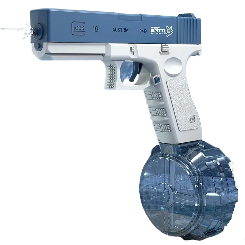 Pistola de agua totalmente automática Glock para niños, juguetes de verano al aire libre, pistola de agua eléctrica, pistolas de juguete para fiestas en la piscina