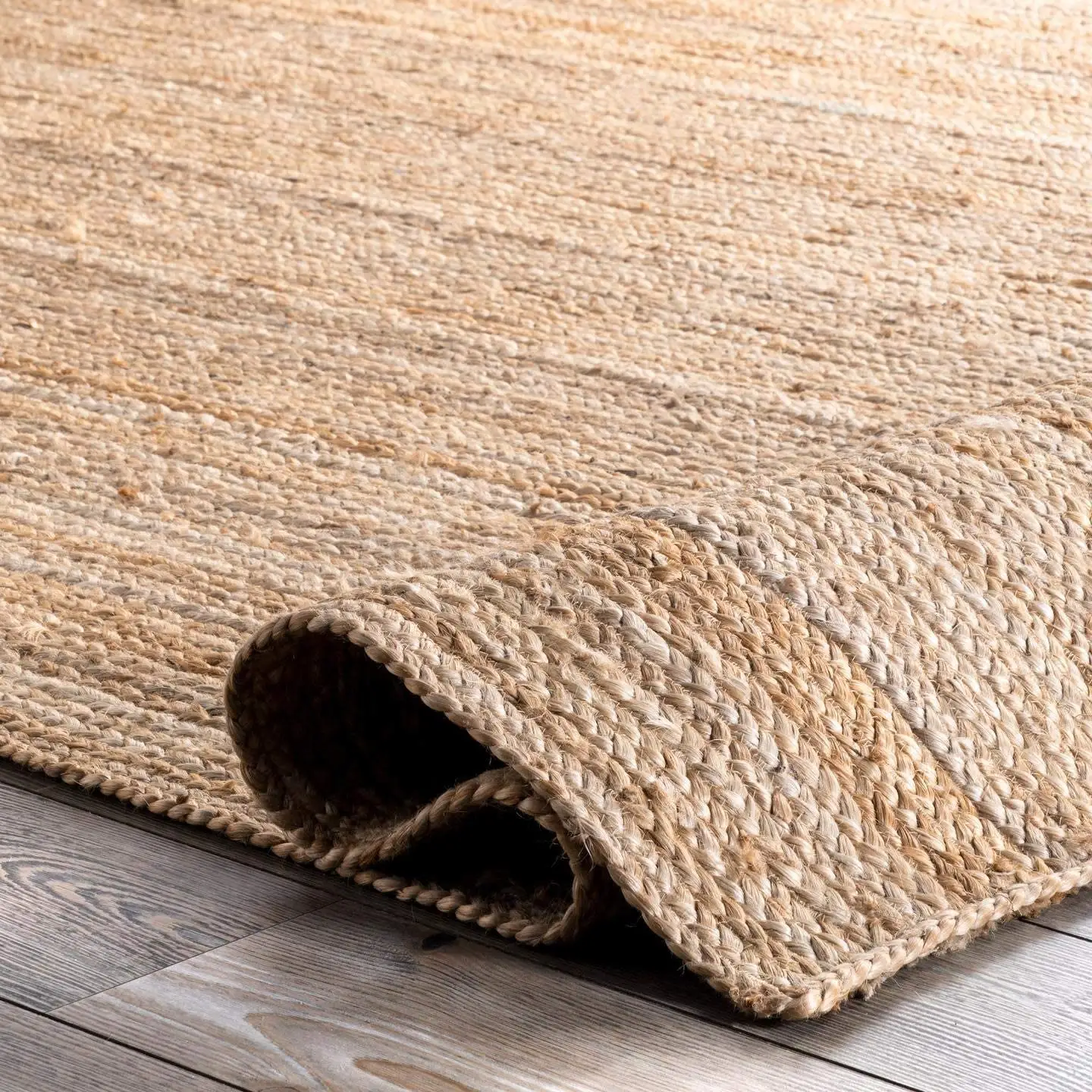 Moquettes De Table tressées à la main, tapis en Jute carrée, fabriqué à la main