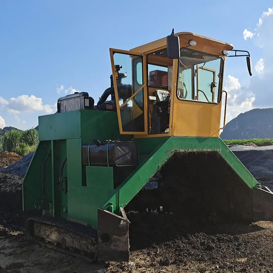 Voltereta de compostaje machine à fabriquer du compost pour déchets organiques fumier engrais pour poulet organique tourneur de compost pour fenêtre