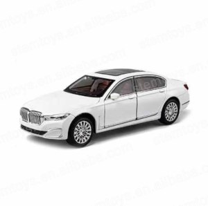 1:24 7 Series 760Li Unisex Alloy Die-Cast <strong>Model</strong> Toy Car Sound Light &amp; Pullback Feature with Open Doors - Product Image 2